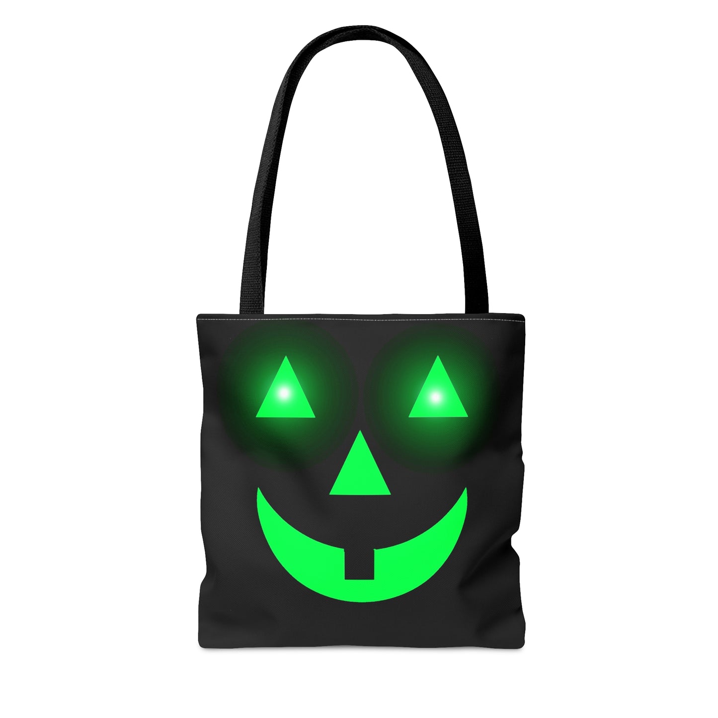 Glowing Pumpkin Face Halloween Candy Tote Bag