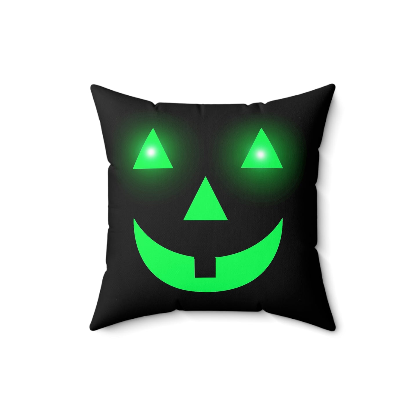 Halloween Pumpkin glow, Spun Polyester Square Pillow