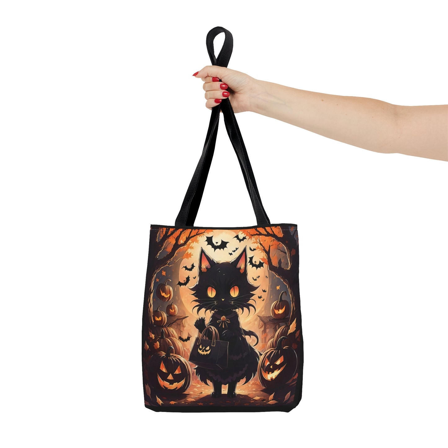 Anime Halloween Cat Halloween Candy Tote Bag