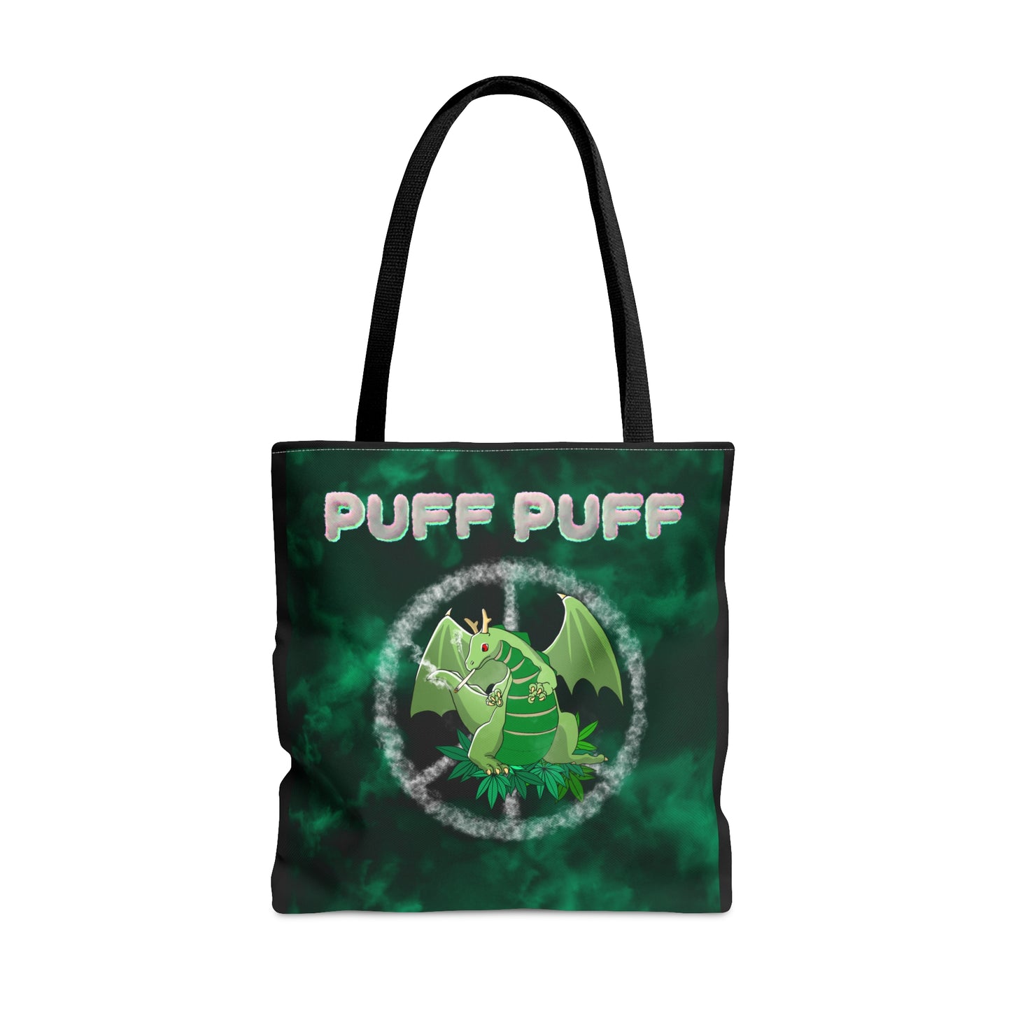 Puff Puff Smokin Dragon, 420 Themed, Tote Bag