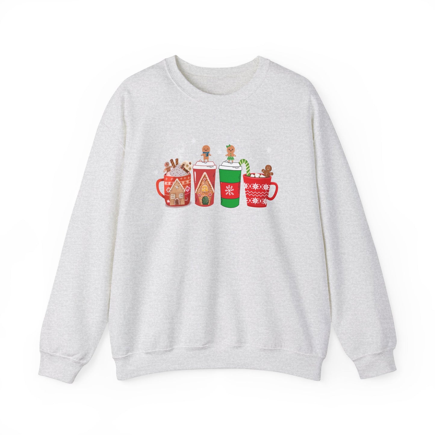 Gingerbread Man Christmas Coffee Latte Shirt, Coffee Lover Gift, women, Mens, Unisex Holiday Shirt. Minimal Merry Xmas Crew.