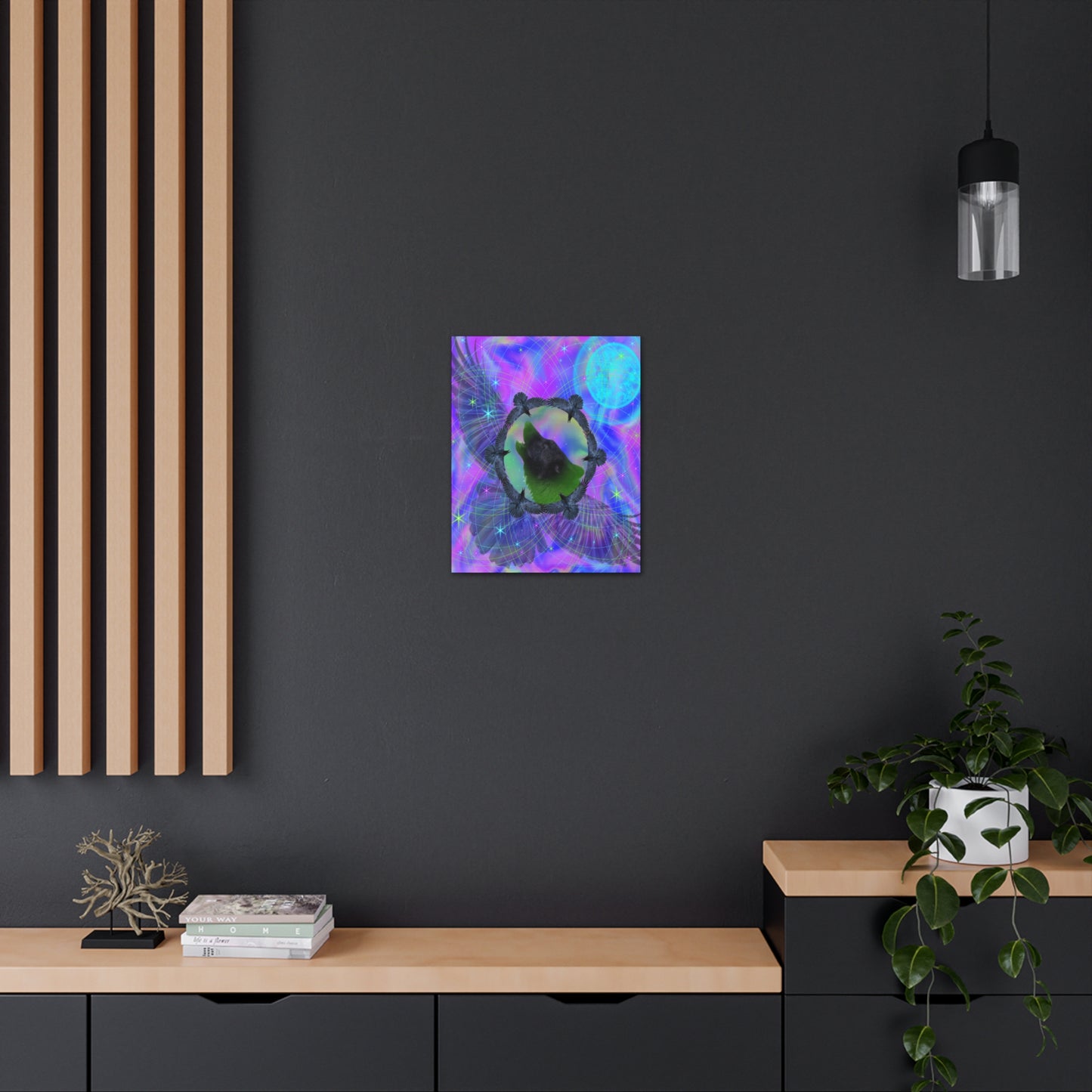 Mystic Wolf, Canvas Art,  Canvas Print, Original Art, Unique Gifts, Wolf Lover Gift