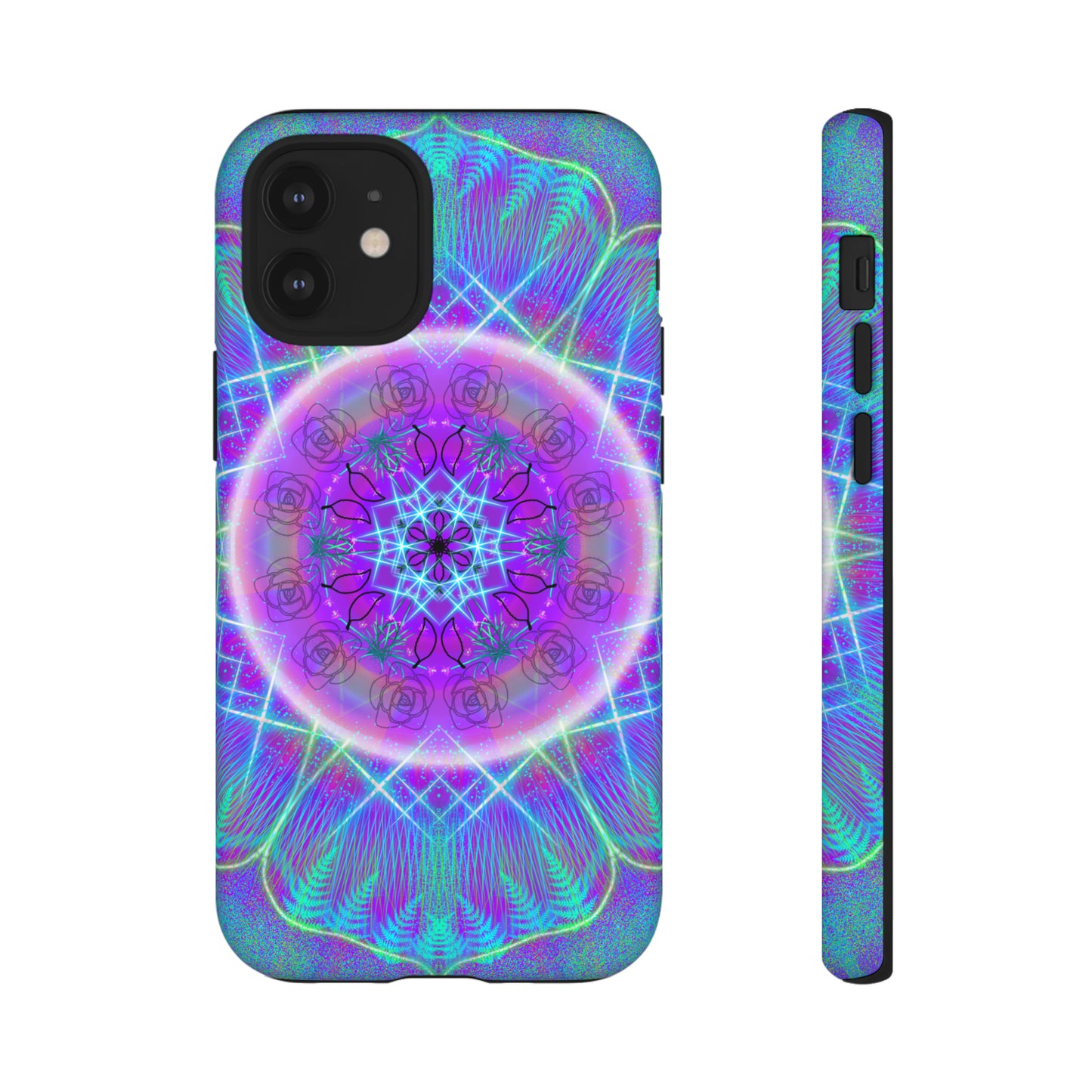 Psychedelic Mandala Protective Phone Case, Samsung, iPhone, Pixel, all sizes