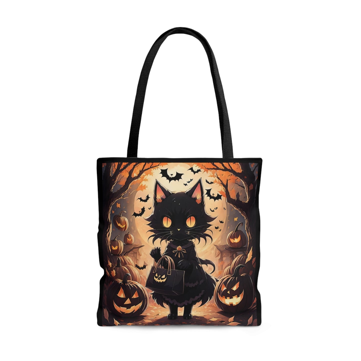 Halloween Cat Halloween Candy Tote Bag