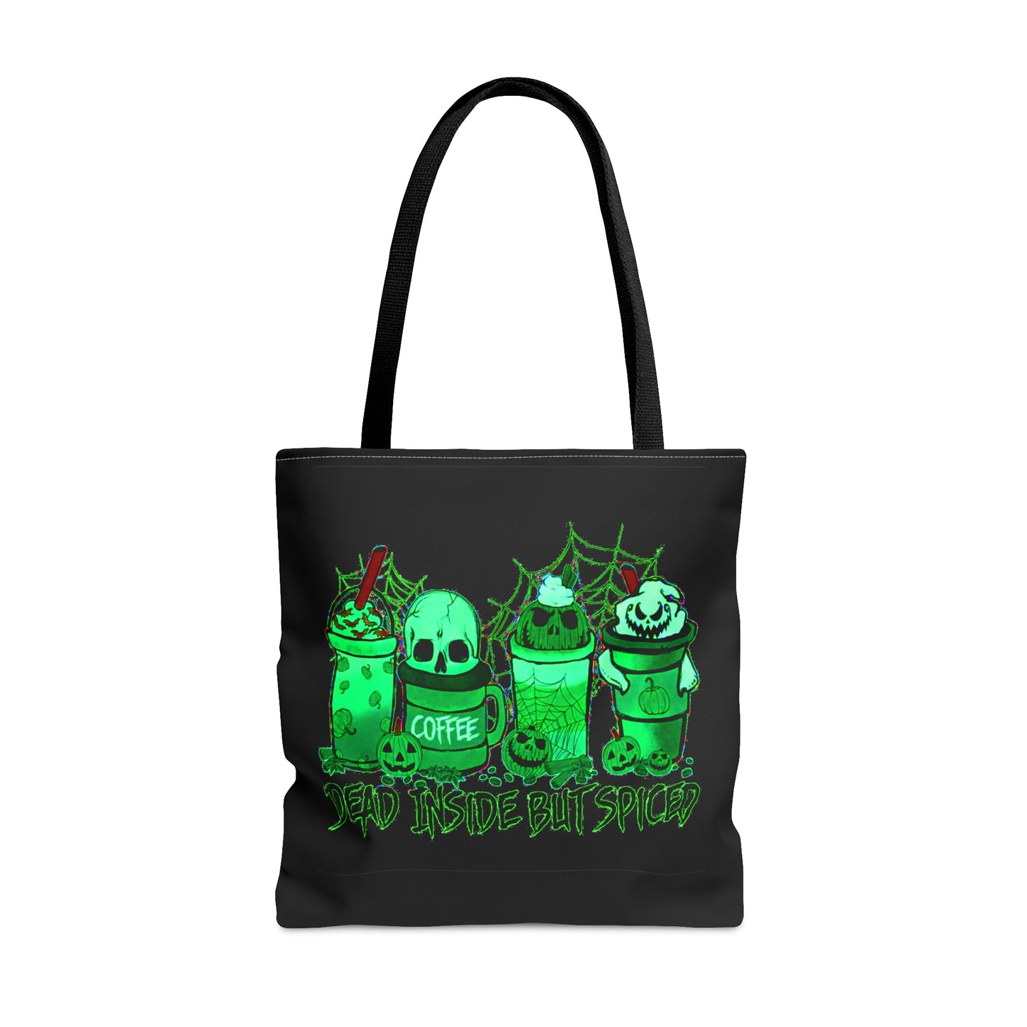 Dead Inside But Spiced Halloween Tote Bag