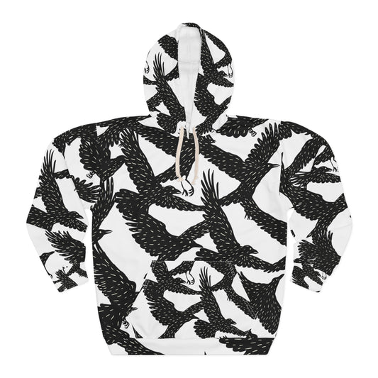 Ravens Halloween Pullover Hoodie White