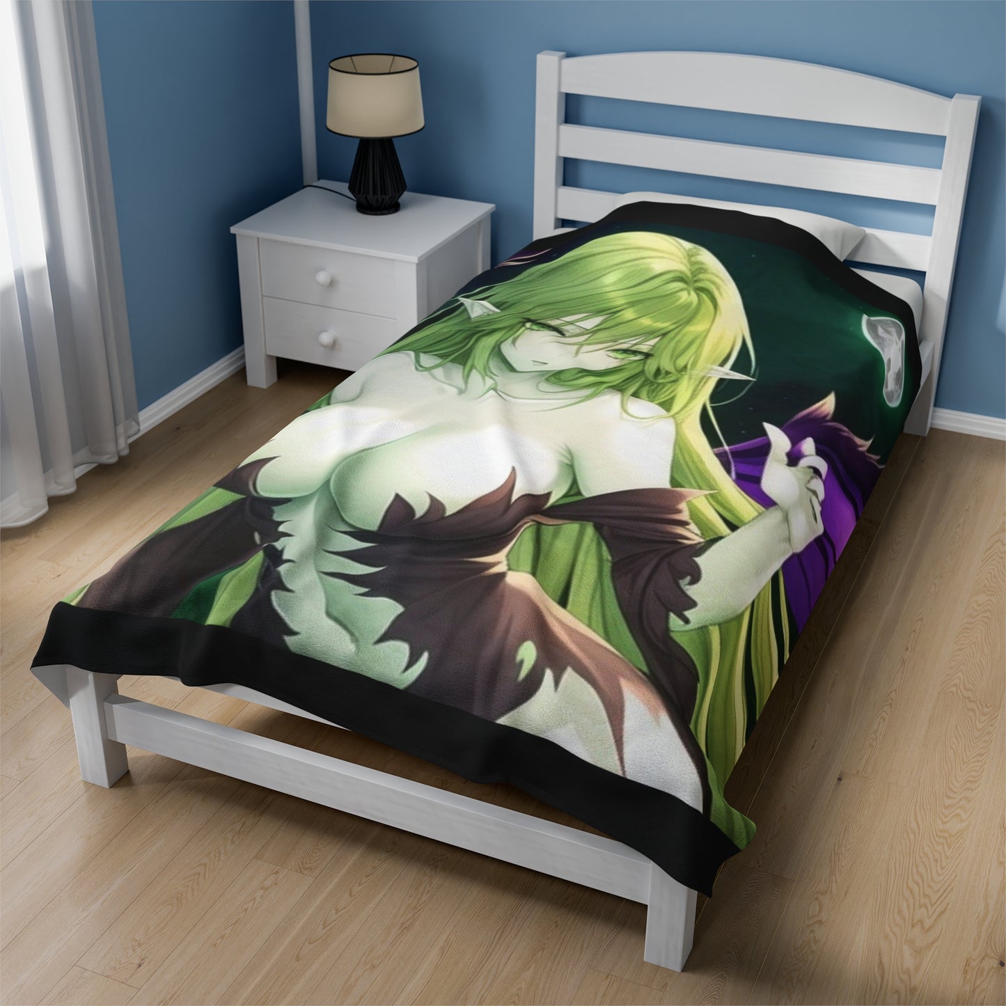 Anime Forest Fairy, Plush Blanket