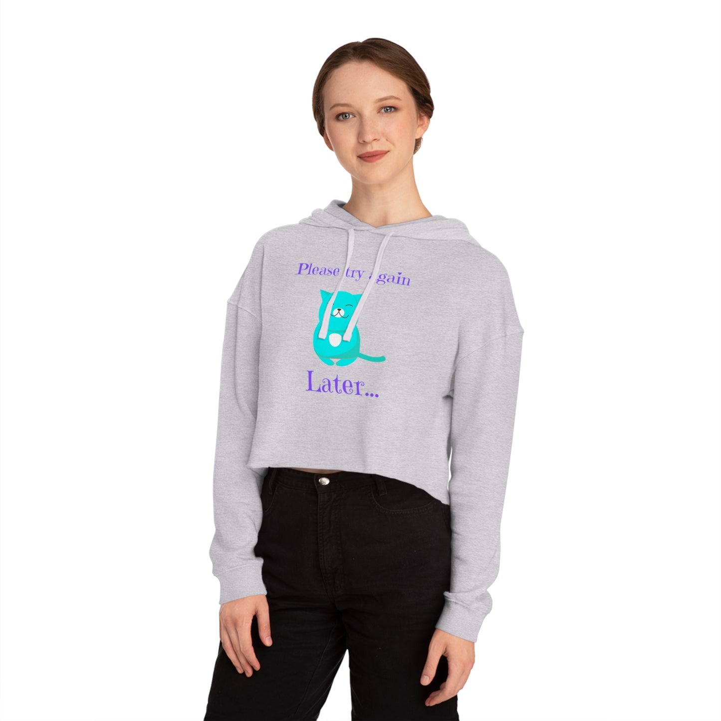 Copy of Eat Me Christmas Womens Cropped Hooded Sweatshirt
