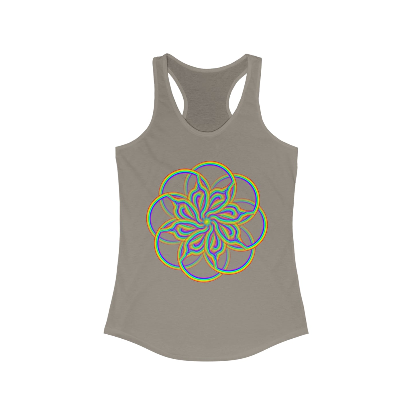 PRIDE Psychedelic Rainbow Women's Ideal Racerback Tank