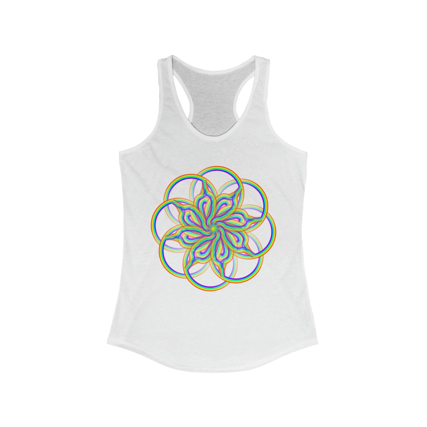 PRIDE Psychedelic Rainbow Women's Ideal Racerback Tank