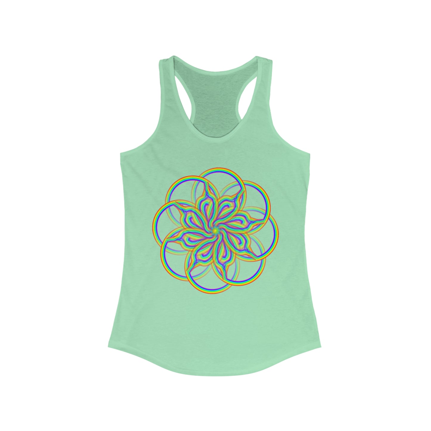 PRIDE Psychedelic Rainbow Women's Ideal Racerback Tank