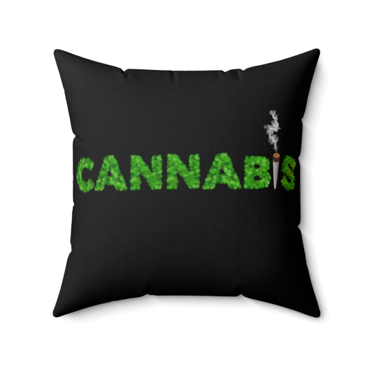 Cannabis, 420 Themed, Spun Polyester Square Pillow
