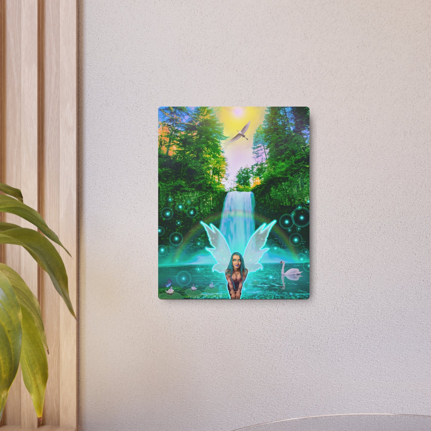 Mystic Water Fairy, Fantasy Art, Metal Wall Art, Original Art, Unique Gifts, Wall Hanging