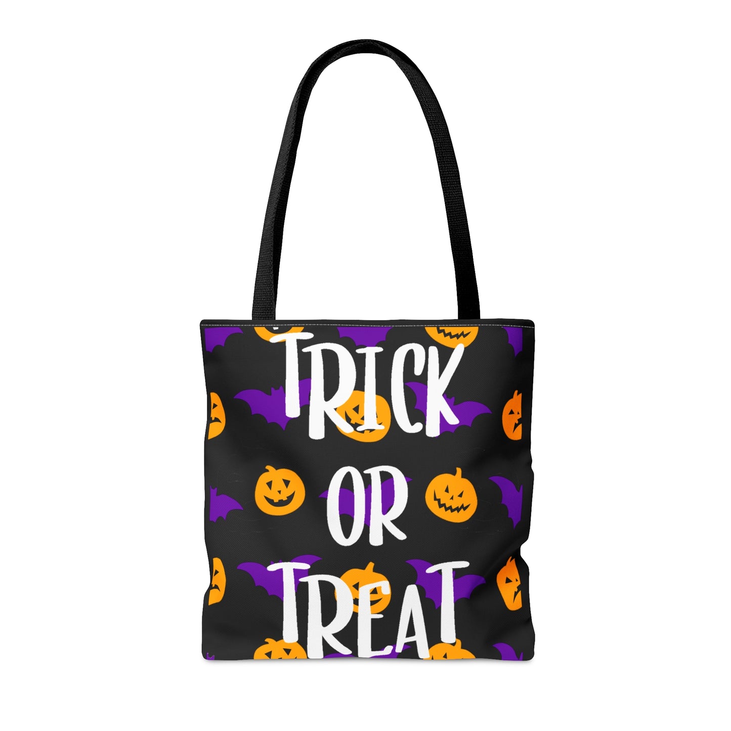 Trick Or Treat Pumpkins and Bats Halloween Candy Tote Bag