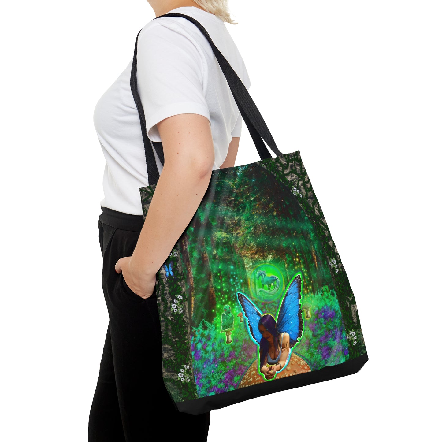 Mystic Mushroom Fairy Tote Bag