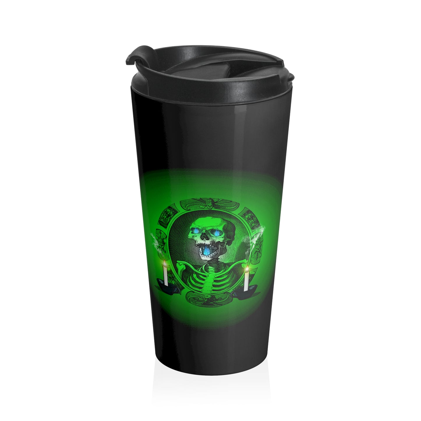 Stainless Steel Spooky Halloween Travel Mug with Insert