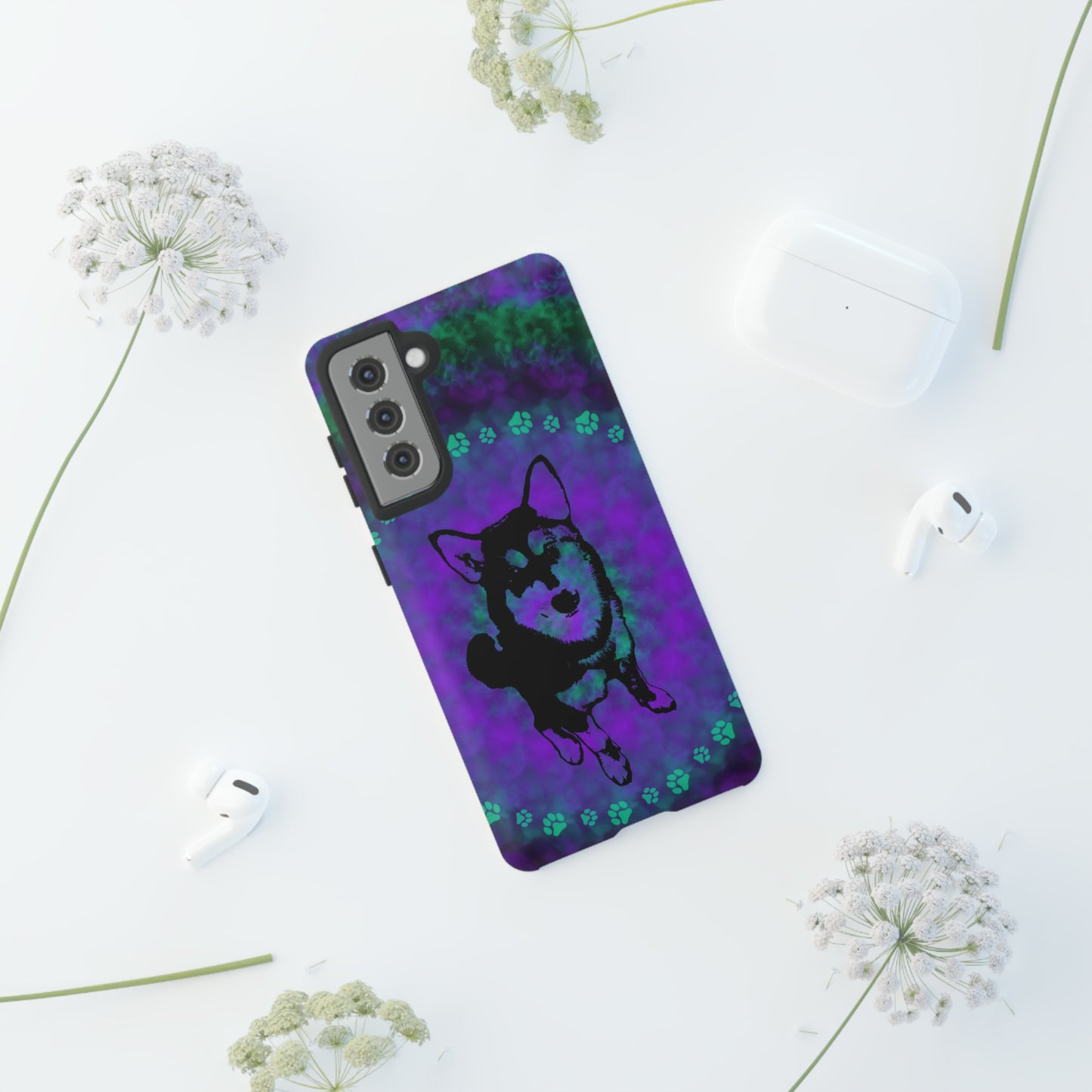 Malamute Protective Phone Case, Samsung, iPhone, Pixel, all sizes