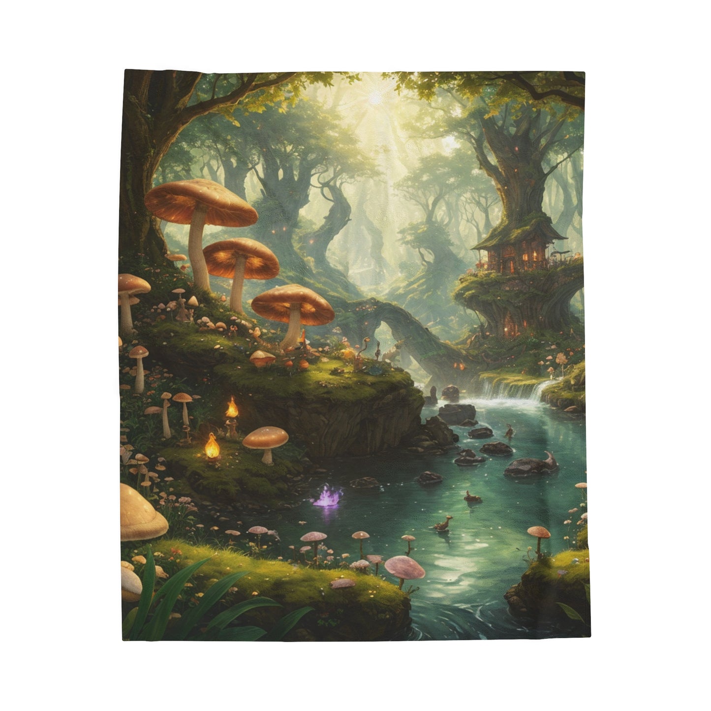 Fairylands, River Of Life, Plush Blanket