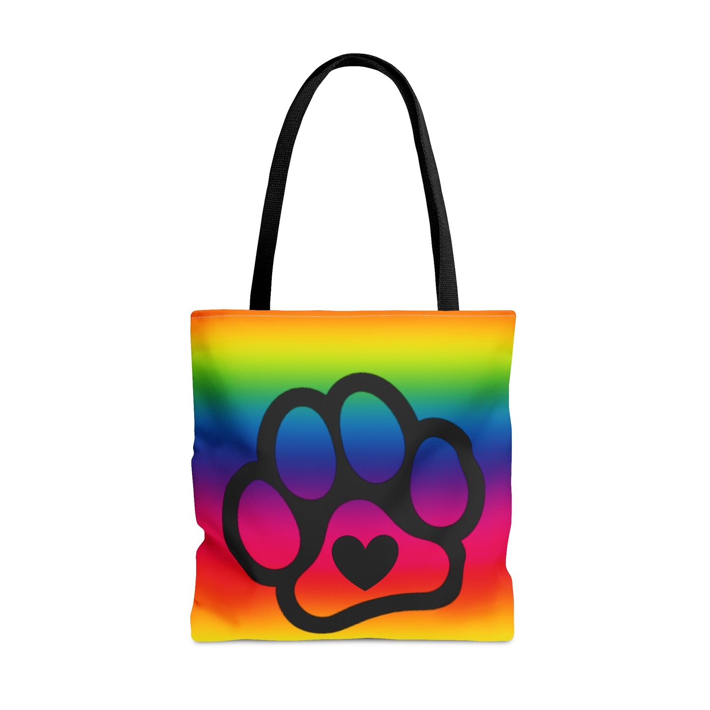 PRIDE Paw Print Tote Bag