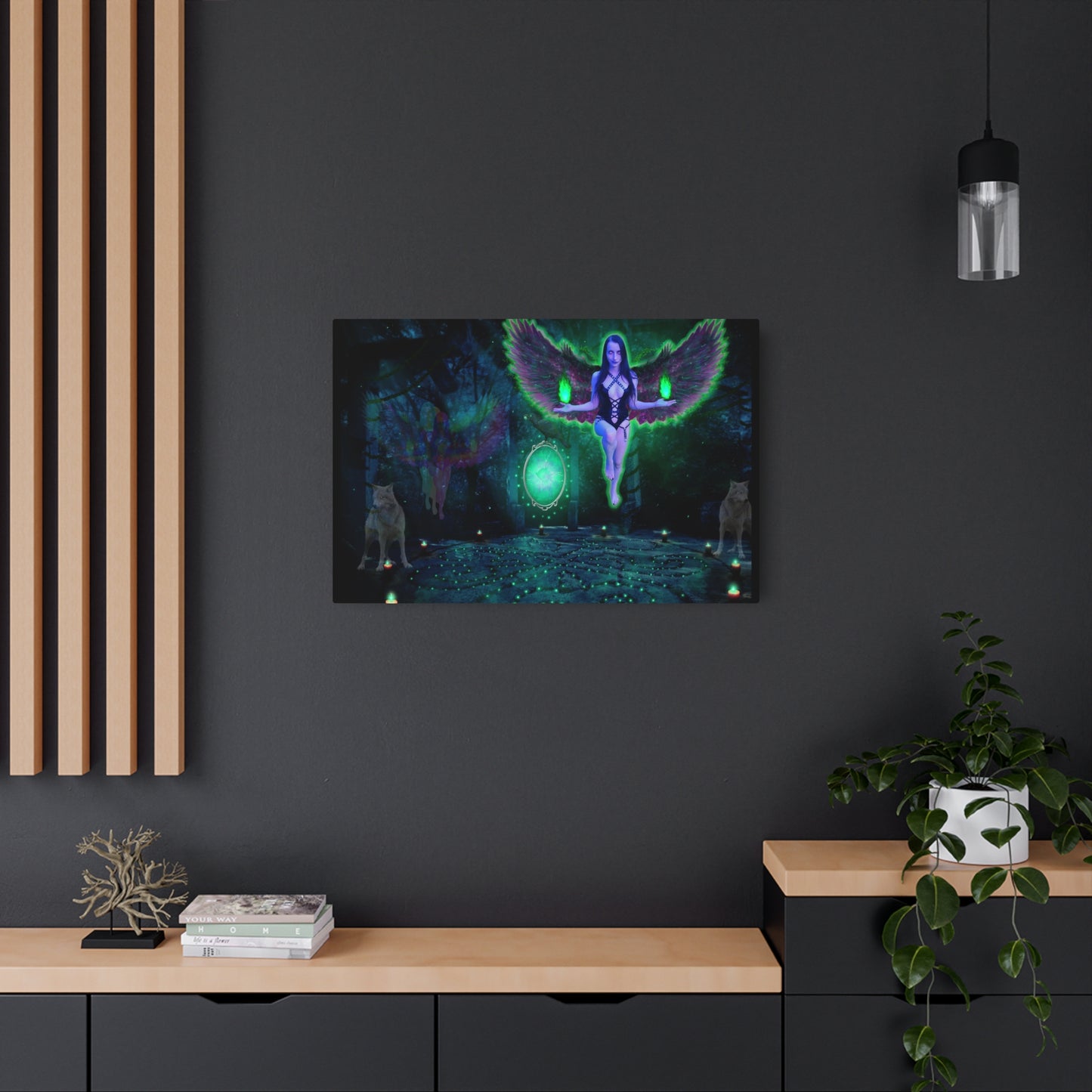 Dark Fairy, Metal Wall Art, Fae Goddess, Original Art, Unique Gift, Unique Hanging Wall Art, Home Decor