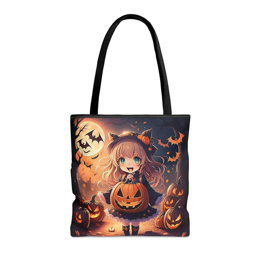 Halloween Anime Girl Halloween Candy Tote Bag