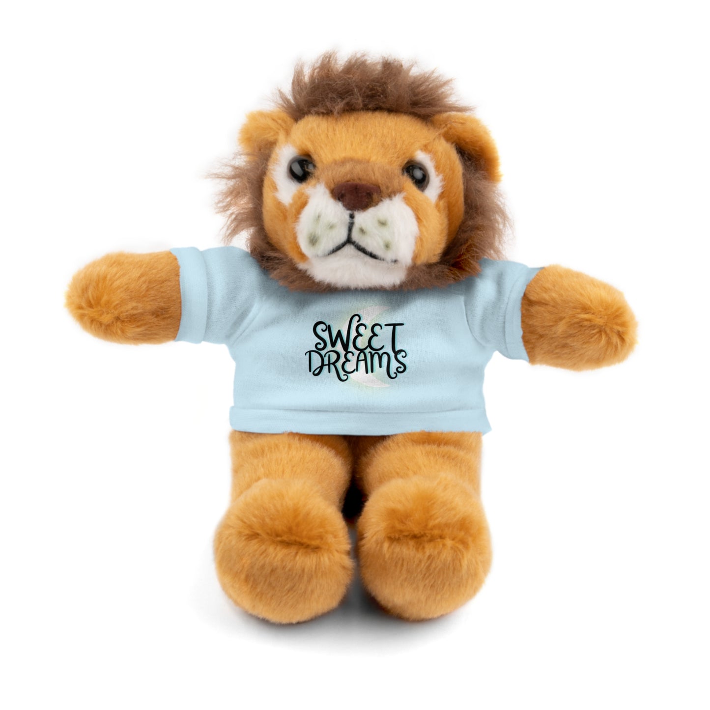 Sweet Dreams Kids Cute Stuffed Animals with Tee, Panda, Teddy Bear, Bunny, Lion, Sheep, Jaguar