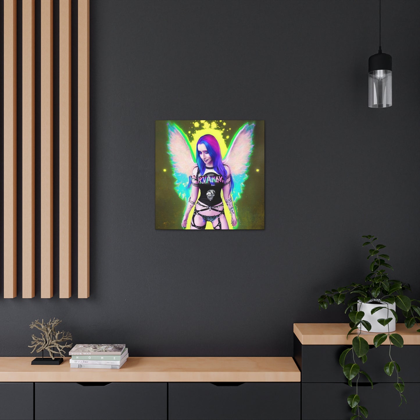 Kawai Anime Art, Canvas Print, Wall Art  Original Art,  Unique Gifts