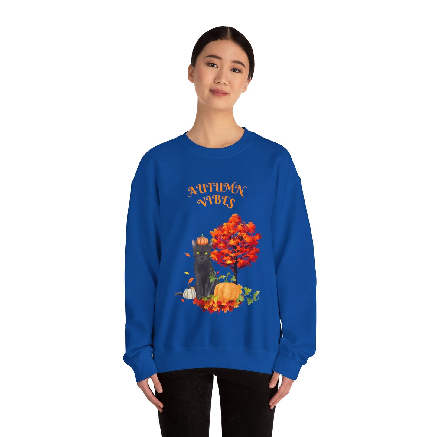 Autumn Vibes Fall Crewneck Sweatshirt