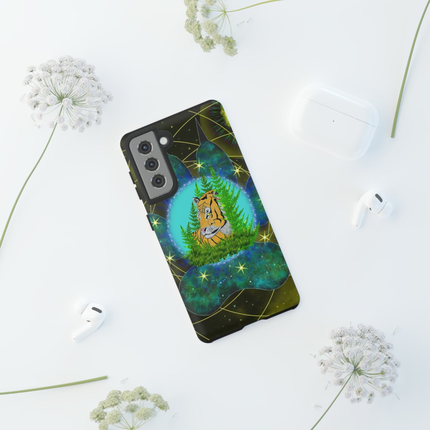 Tiger Medicine Totem Protective Phone Case, Samsung, iPhone, Pixel, all sizes