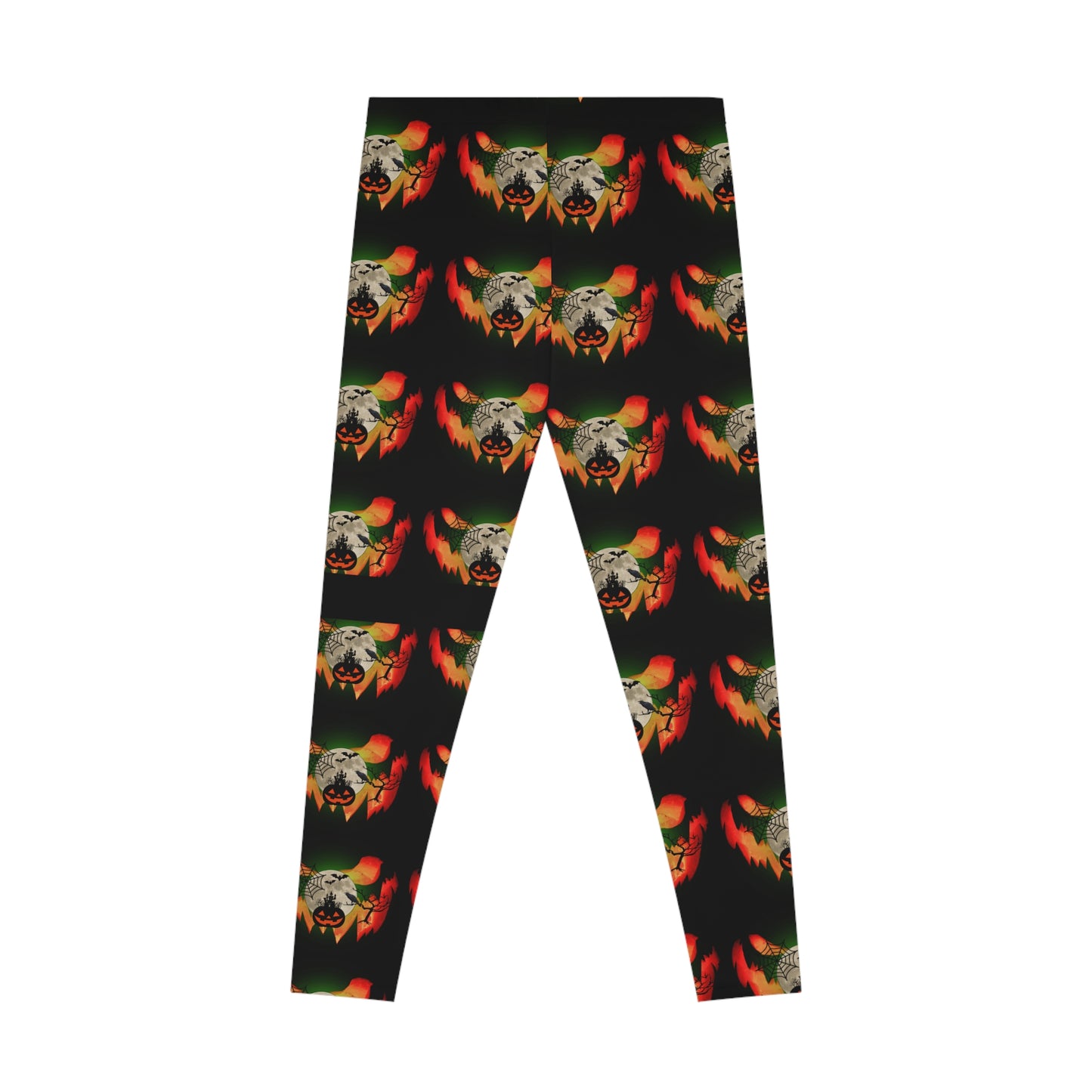 Erie pumpkin Halloween Stretchy Leggings