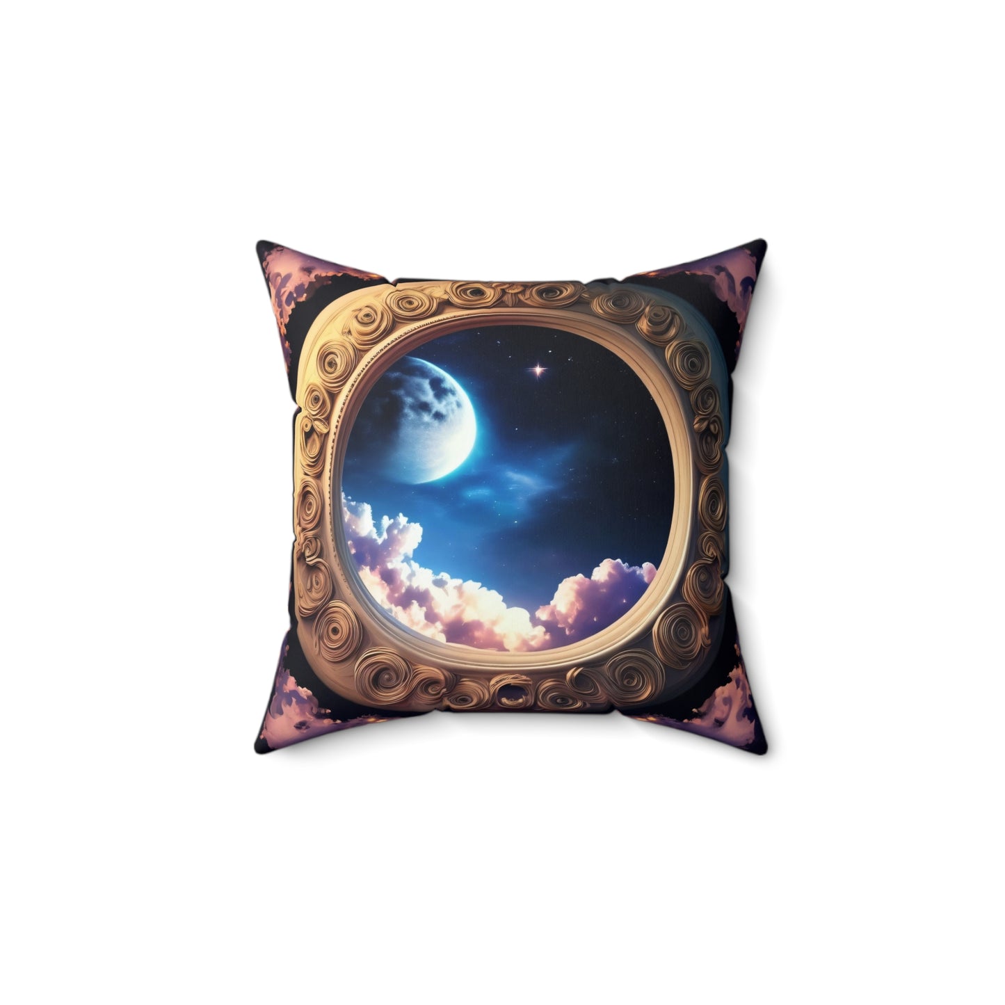 Magical Looking Mirror, Spun Polyester Square Pillow