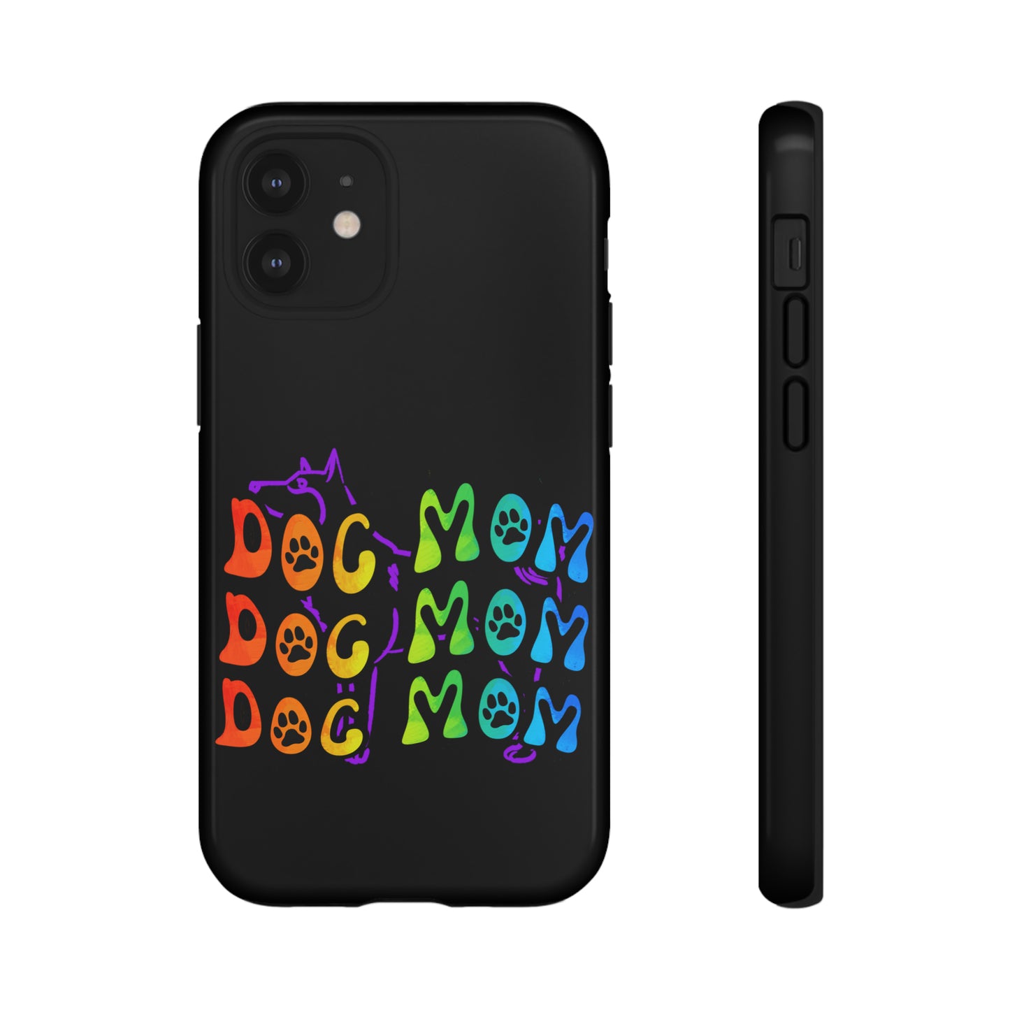 Dog Mom Protective Phone Case, Samsung, iPhone, Pixel, all sizes