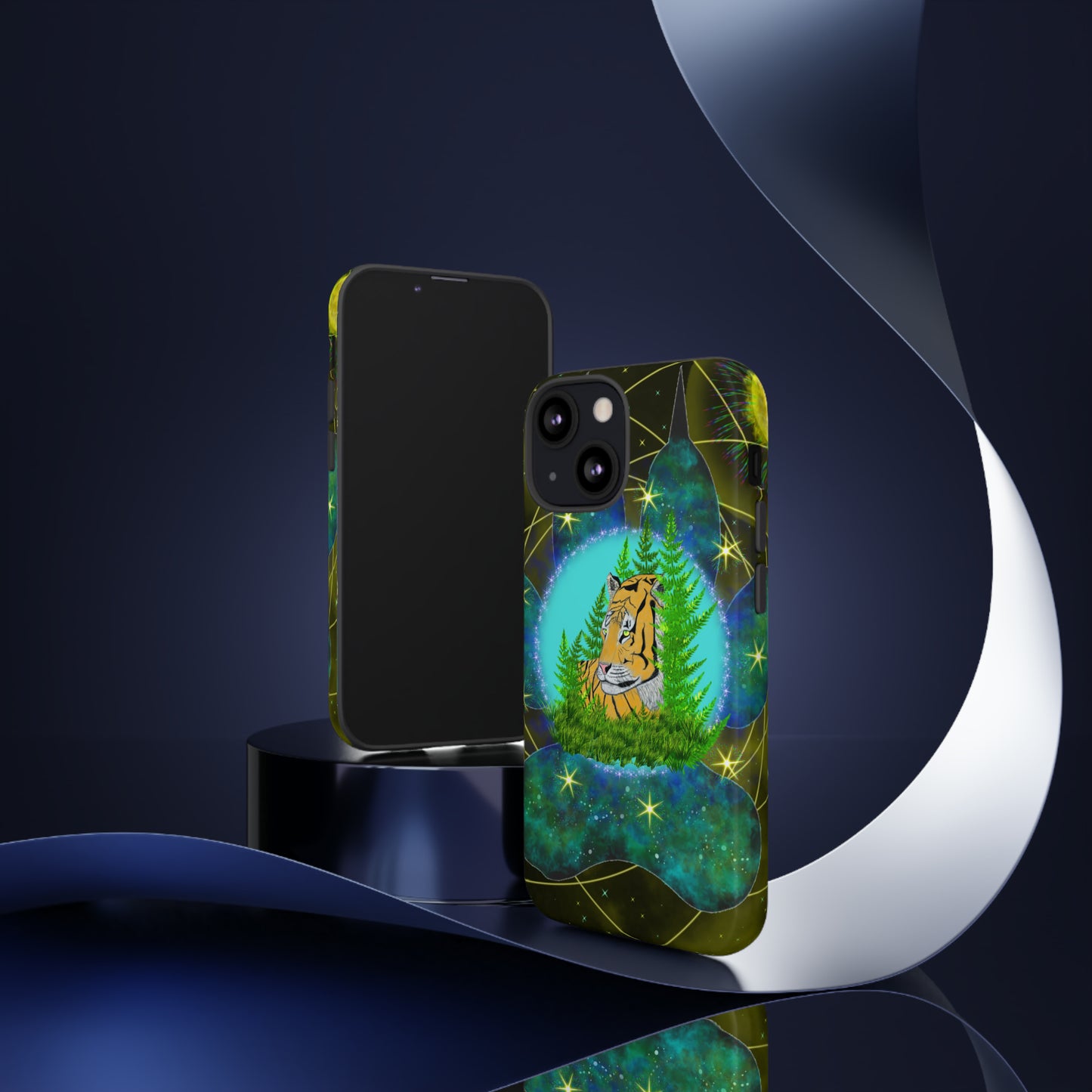 Tiger Medicine Totem Protective Phone Case, Samsung, iPhone, Pixel, all sizes