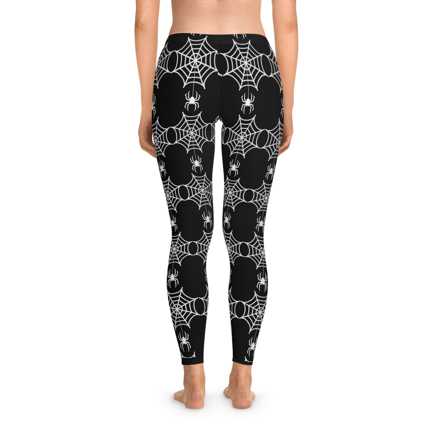 Spider Web Halloween Stretchy Leggings