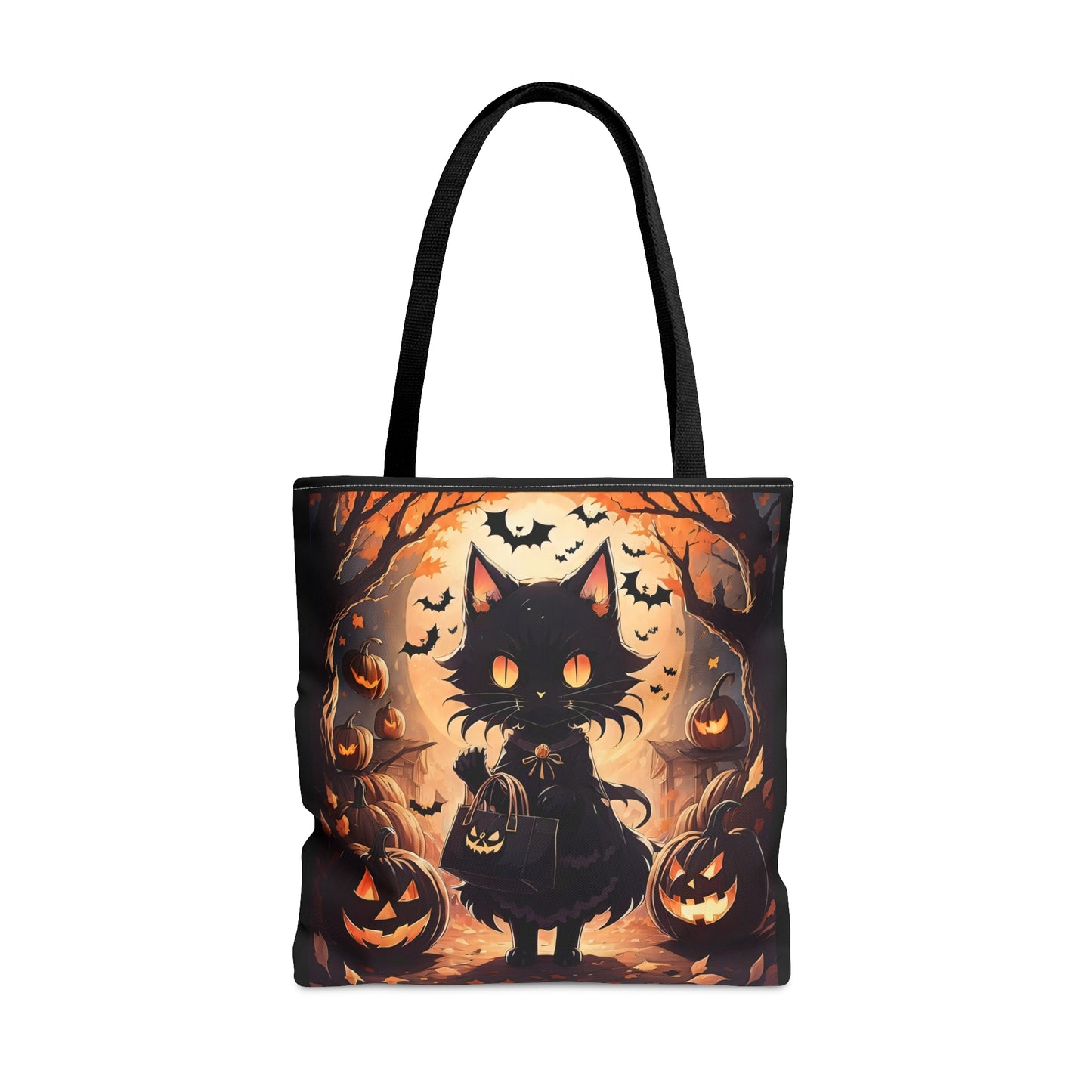 Anime Halloween Cat Halloween Candy Tote Bag