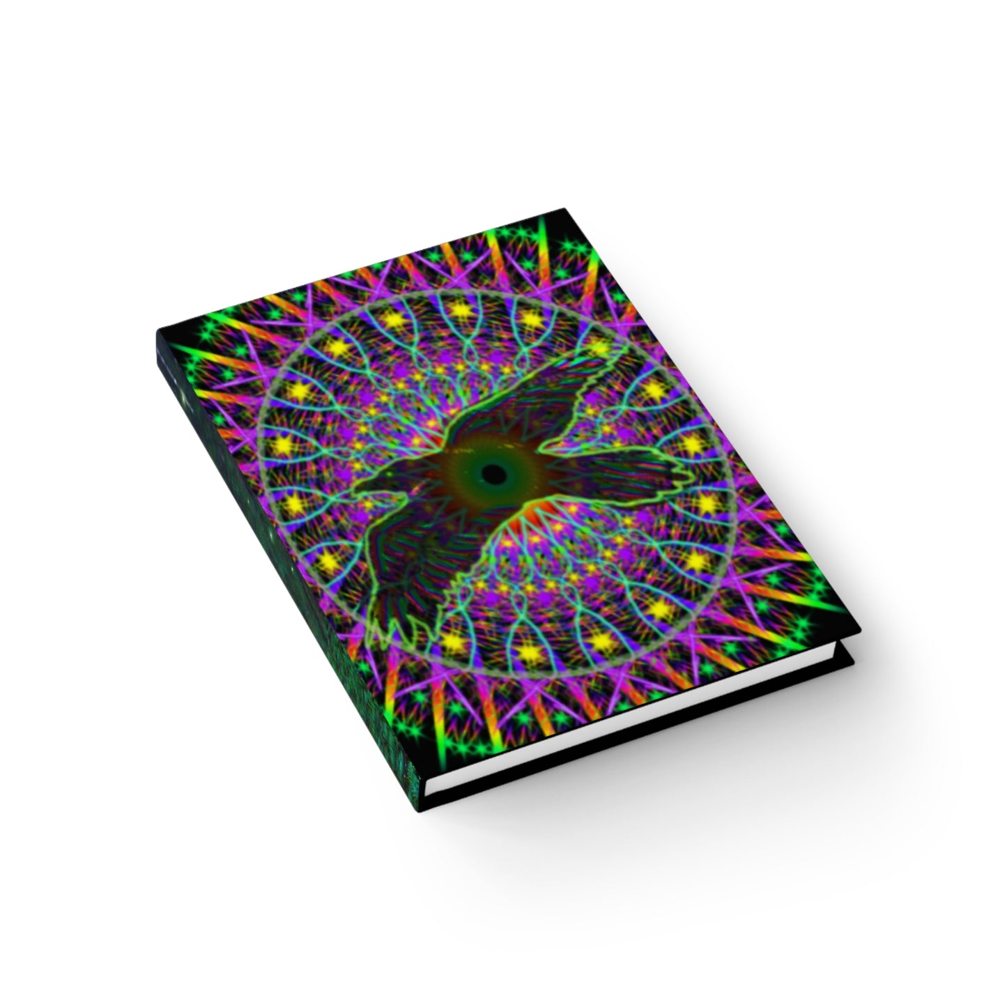 Raven Magick Mandala Hardcover Journal - Ruled Line