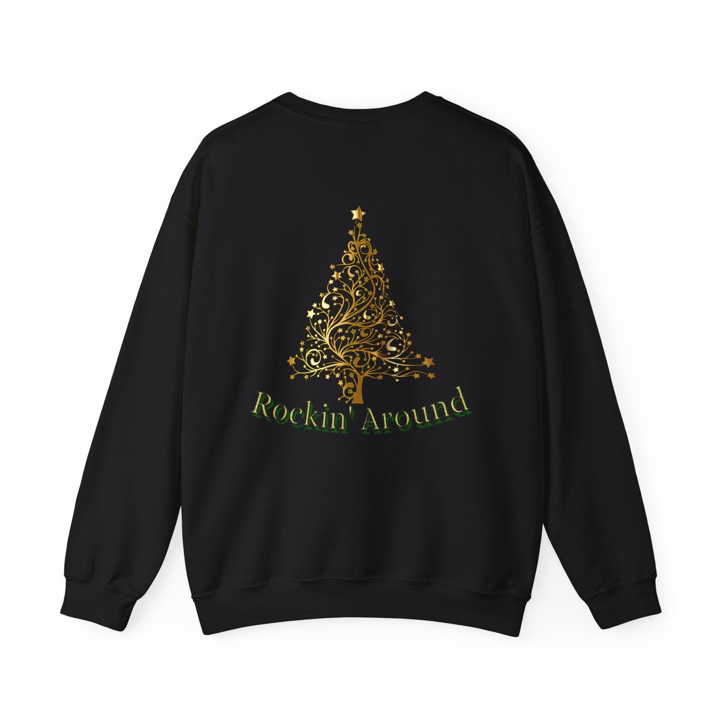 Rockin Around the Christmas Tree Hoodie. Christmas Tree Sweatshirt. Unisex Adult Holiday Shirt. Minimal Merry Xmas Crew.