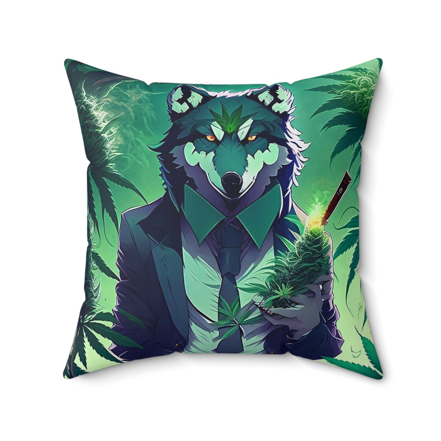 Wolf Of The Most High, Spun Polyester Square Pillow