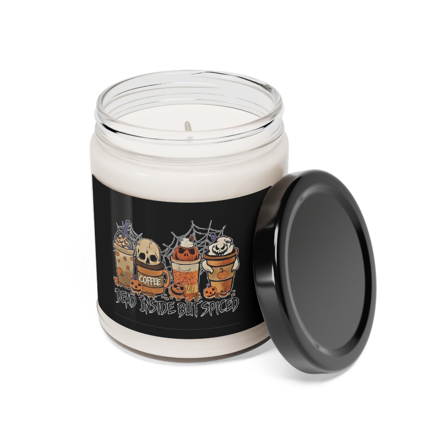 Halloween Candle Dead Inside But Spiced Scented Soy Candle, 9oz
