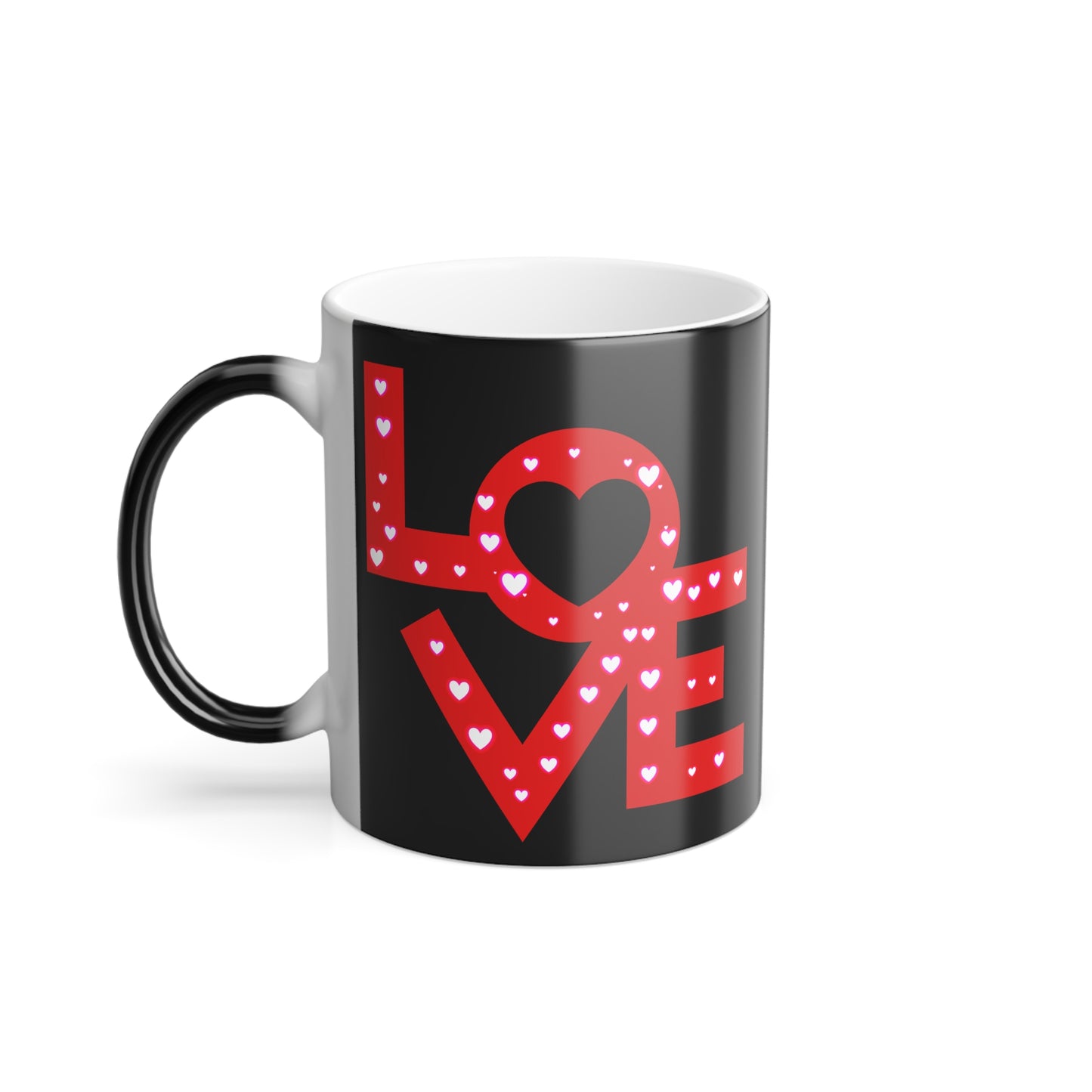 LOVE, Color Morphing Mug, 11oz,, Valentines Day Gift, Gift For Her, Gift For Him