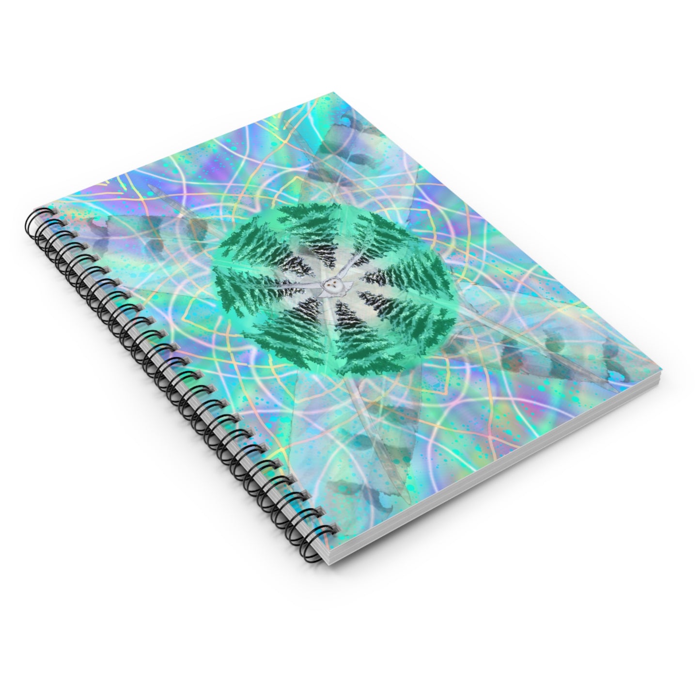 Owl Medicine Mandala Spiral Notebook - Ruled Line