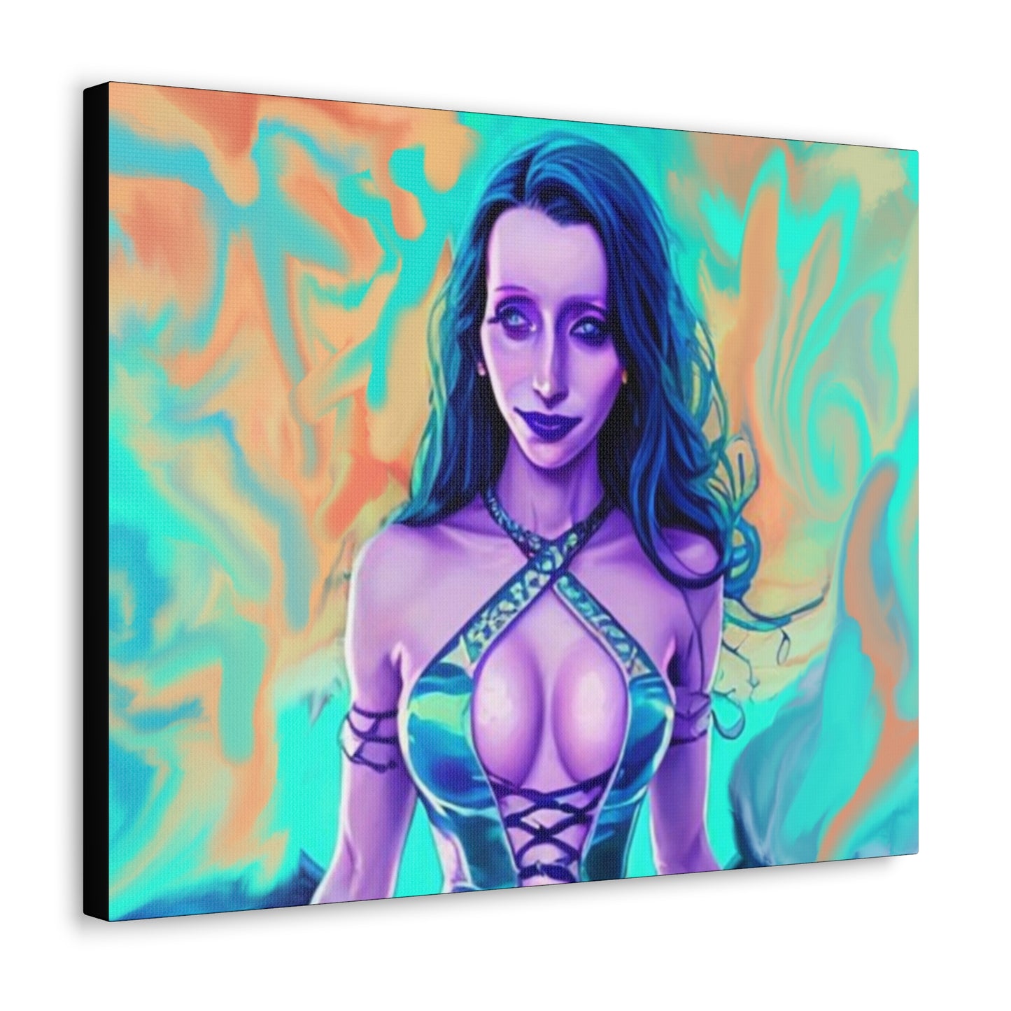 Circe, Greek Goddess Of The Sea, Canvas Art, Fantasy Art, Unique Gift, Original Art