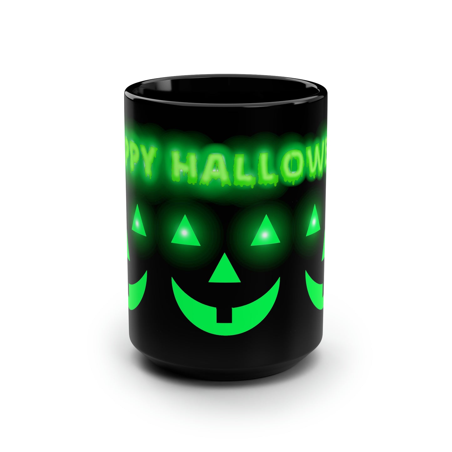 Happy Halloween Black Mug, 15oz