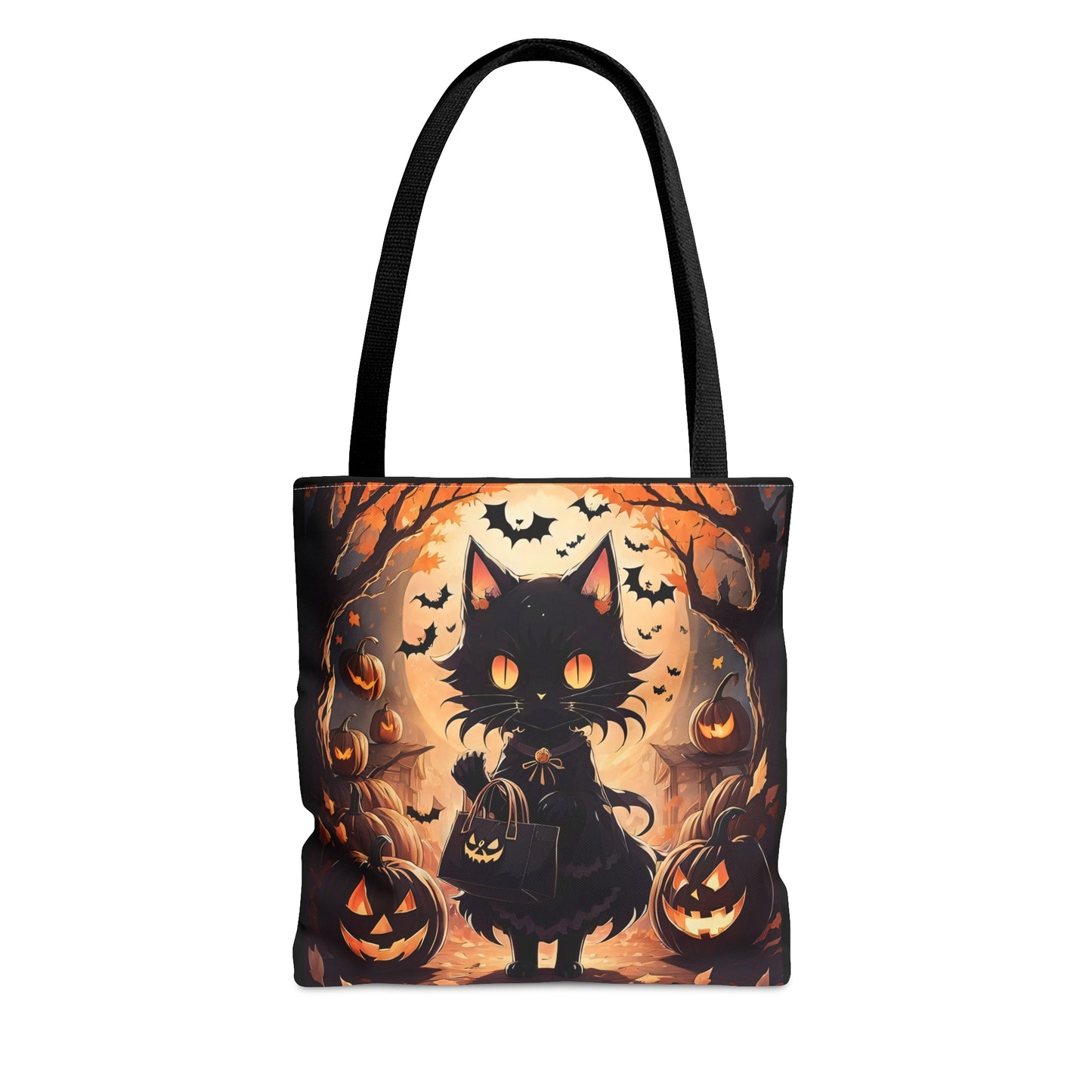 Anime Halloween Cat Halloween Candy Tote Bag