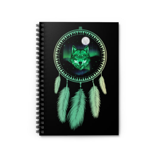 Ancestral Wolf, Notebook, Black Light Responsive