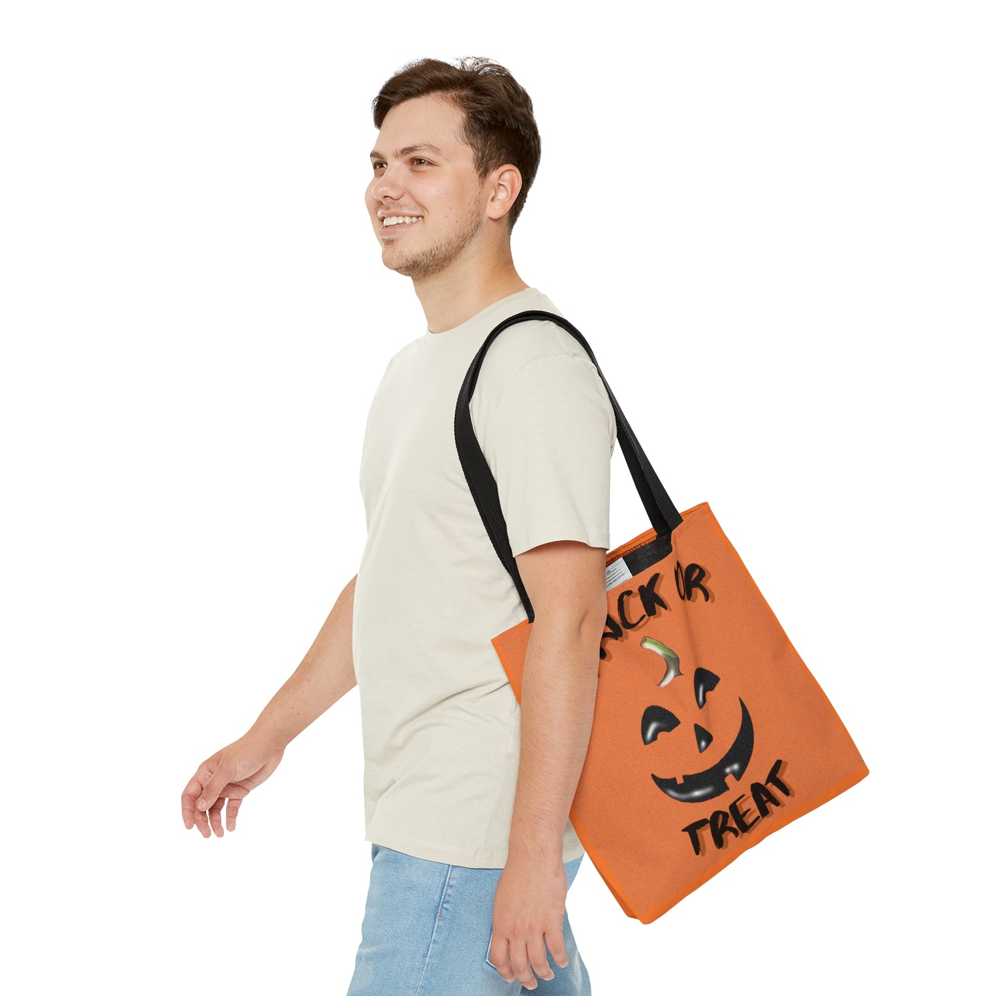 Trick Or Treat Pumpkin Halloween Candy Tote Bag