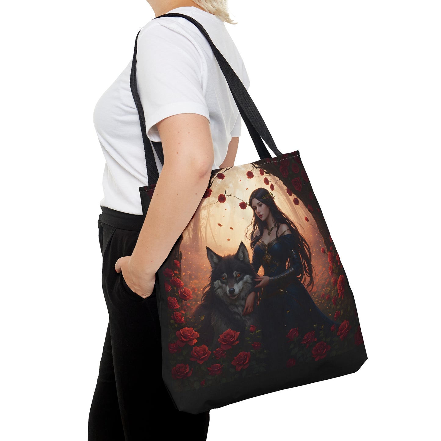 Wolf Enchantress,Tote Bag