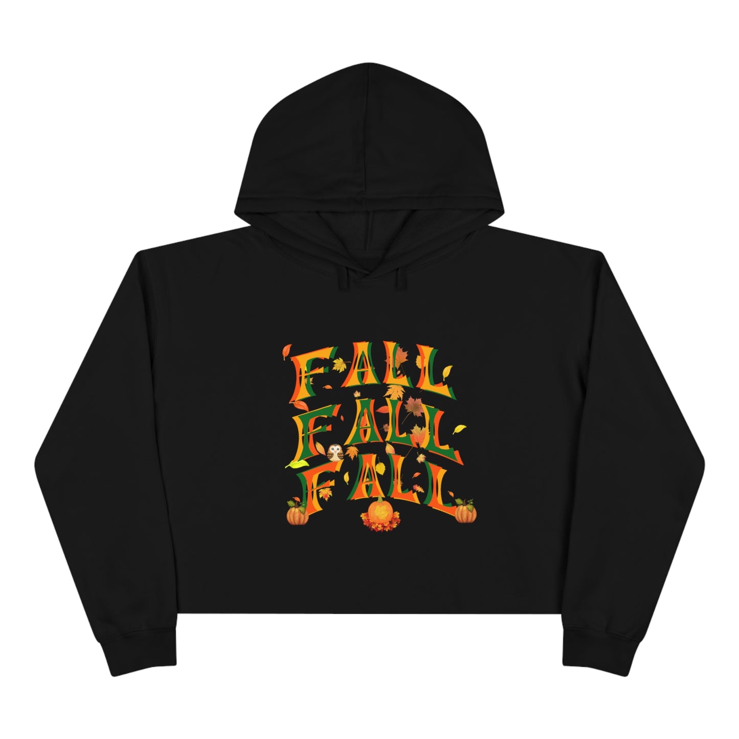 Fall Fall Fall Women's Crop Hoodie 2