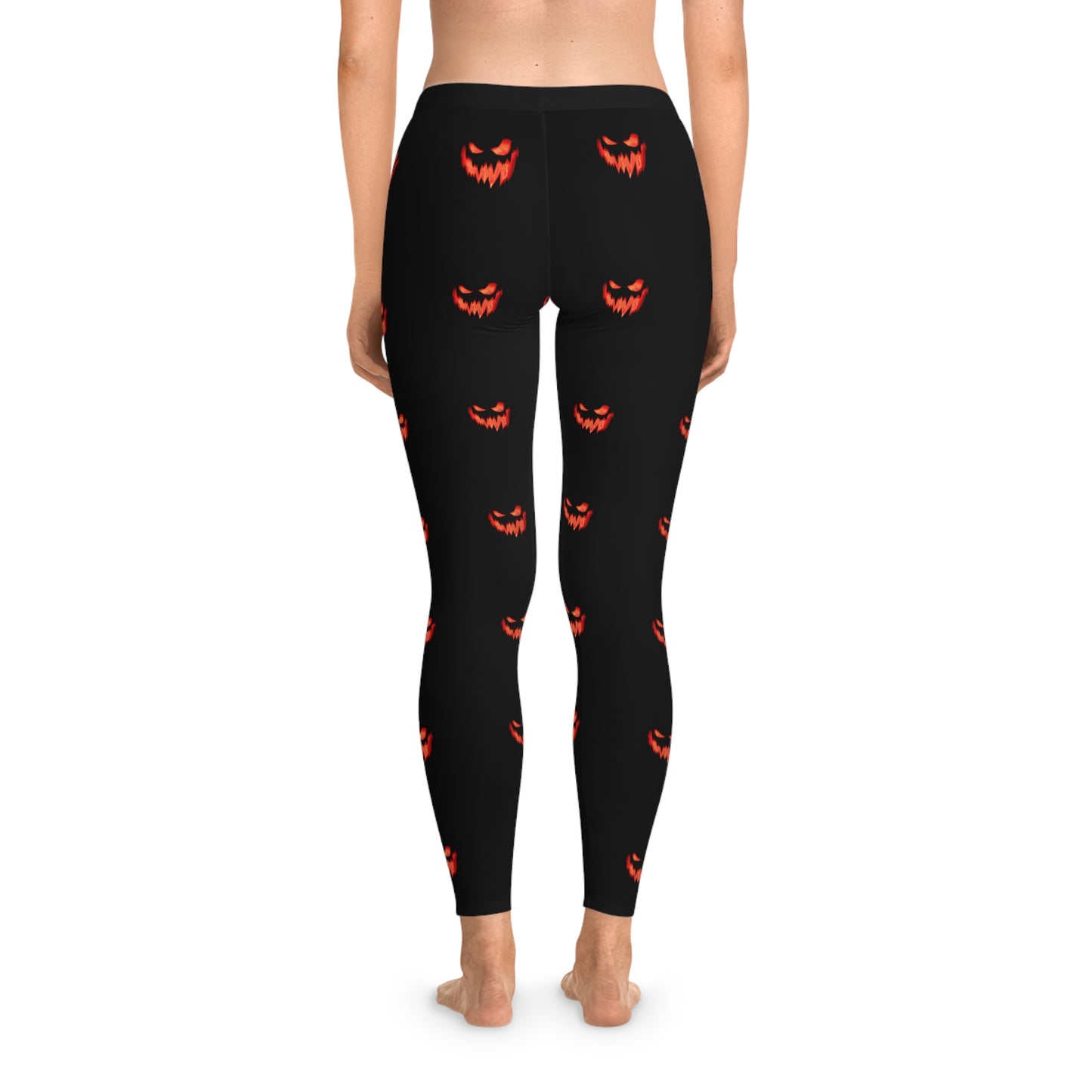 Spooky Grin Halloween Stretchy Leggings