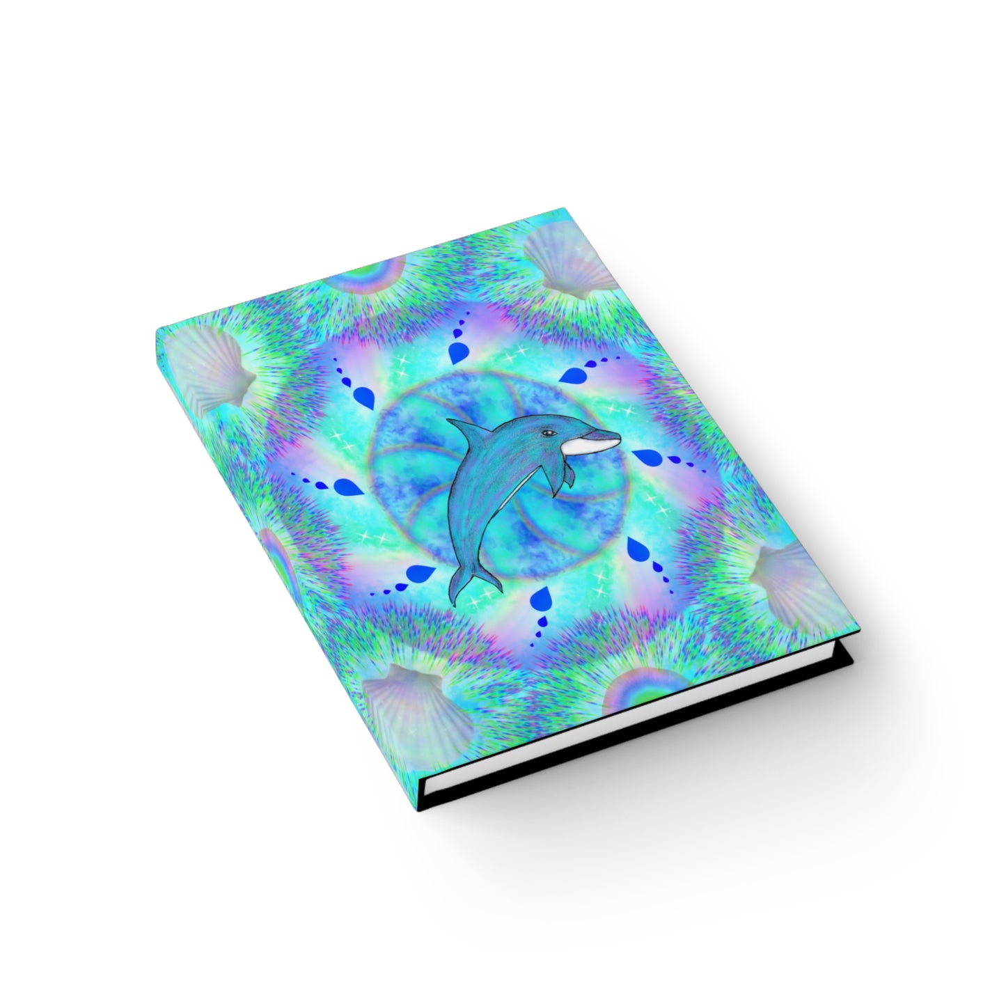 Mystic Dolphin Mandala Hardcover Journal